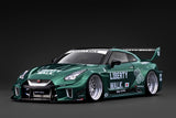 (Pre-Order) 1:18 Nissan 35GT-RR LB-Silhouette WORKS GT -- Green Metallic -- Ignition Model IG4140