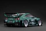 (Pre-Order) 1:18 Nissan 35GT-RR LB-Silhouette WORKS GT -- Green Metallic -- Ignition Model IG4140