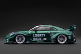 (Pre-Order) 1:18 Nissan 35GT-RR LB-Silhouette WORKS GT -- Green Metallic -- Ignition Model IG4140