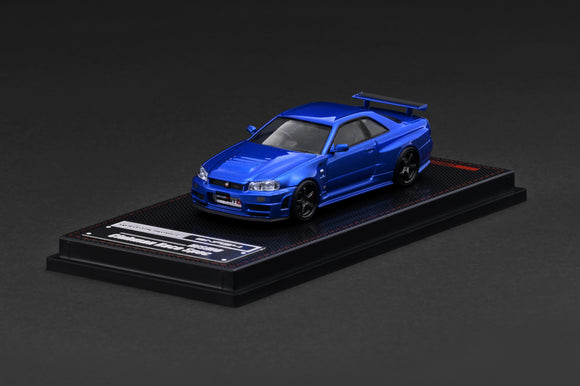 Pre-Order) 1:64 Nissan Skyline R34 GT-R NISMO -- Blue Metallic -- Ign