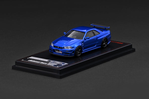 Pre-Order) 1:64 Nissan Skyline R34 GT-R NISMO -- Blue Metallic -- Ign