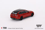 1:64 BMW M3 (G81) Competition Touring -- Toronto Red Metallic -- Mini GT