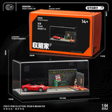 1:64 Diorama – Street View Pedestrian Parking Space Miniature Scene -- SCJ 82007