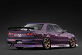 (Pre-Order) 1:18 Nissan R34 Skyline Sedan URAS -- Purple Metallic -- Ignition Model IG4200