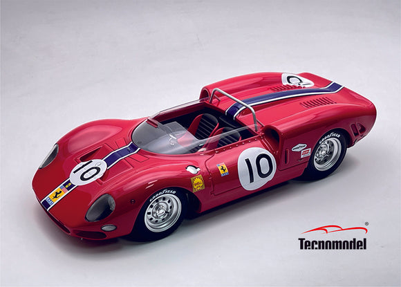 (Pre-Order) 1:18 1965 NART Bridgehampton 500 Kms -- Rodriguez -- #10 Ferrari 365 P2 -- Tecnomodel