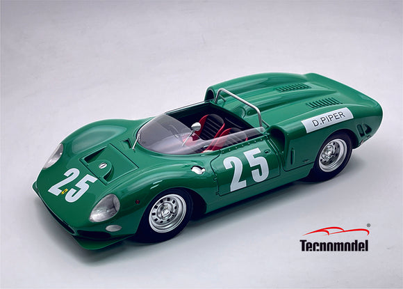 (Pre-Order) 1:18 1965 Guards Trophy Brands Hatch -- Piper -- #25 Ferrari 365 P2 -- Tecnomodel