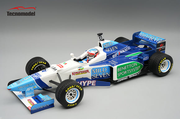 (Pre-Order) 1:18 1996 Jean Alesi -- Brazilian GP -- #3 Benetton B196 -- Tecnomodel F1