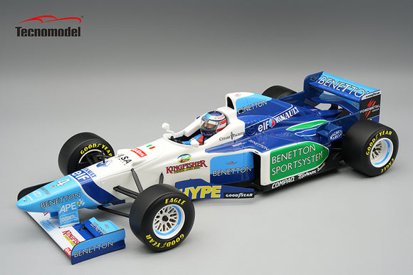 (Pre-Order) 1:18 1996 Gherard Berger -- Monaco GP -- #4 Benetton B196 -- Tecnomodel F1