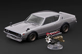 (Pre-Order) 1:18 Nissan Skyline 2000 GTR (KPGC110) w/Engine -- Silver -- Ignition Model IG4254