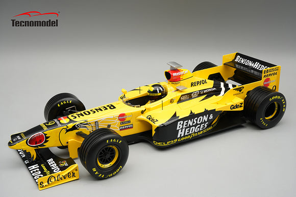 (Pre-Order) 1:18 1998 Damon Hill -- Belgium GP -- #9 Jordan-Honda 198 -- Tecnomodel F1