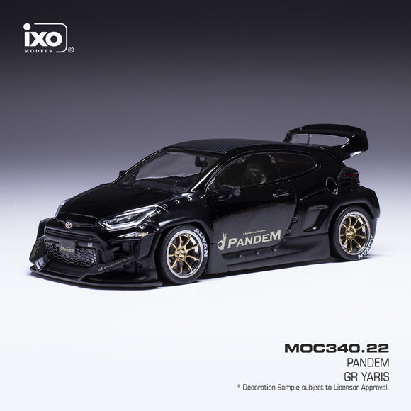 1:43 Toyota GR Yaris PANDEM -- Black -- IXO Models