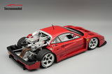 (Pre-Order) 1:18 Ferrari F40 LM -- Plain Red - Press Version -- Tecnomodel