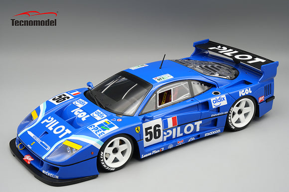 (Pre-Order) 1:18 1996 Le Mans 24h -- #56 PILOT Ferrari F40 LM -- Tecnomodel