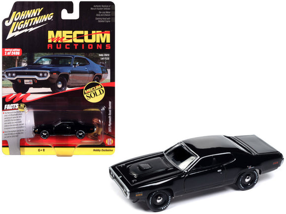 1:64 1971 Plymouth Road Runner -- Black -- Johnny Lightning