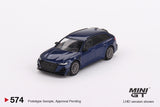 1:64 Audi ABT RS6-R -- Navarra Blue Metallic -- Mini GT MGT00574