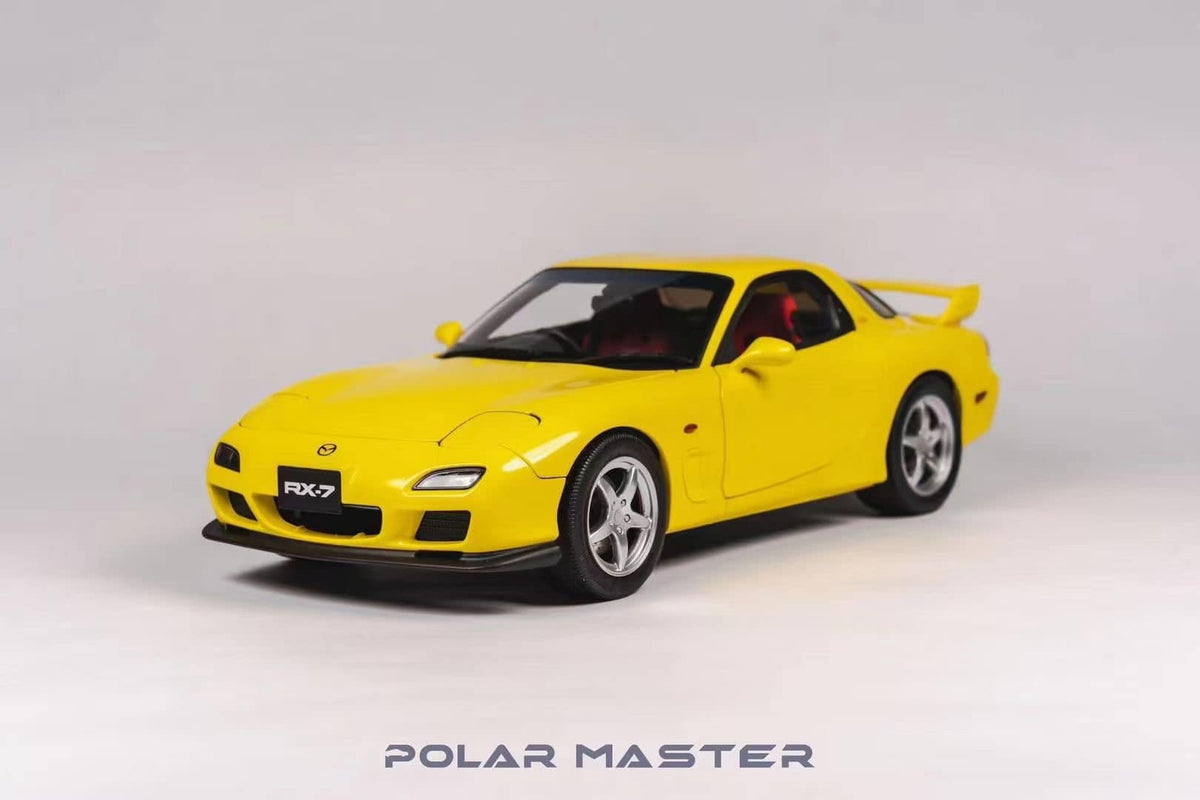 1:18 Mazda RX7 Bathurst R w/13B Engine Display -- Yellow -- Polar Mast