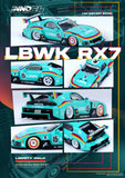 1:64 Mazda RX7 (FD3S) LB-Super Silhouette -- #15 Teal Blue Beijing -- INNO64