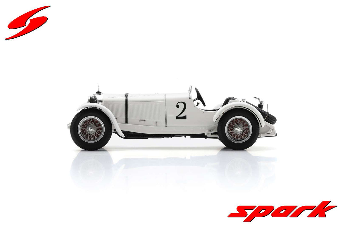 Modellino Auto Spark 1:18 Mercedes Benz SSK #1 Le Mans 1931 Con Showcase