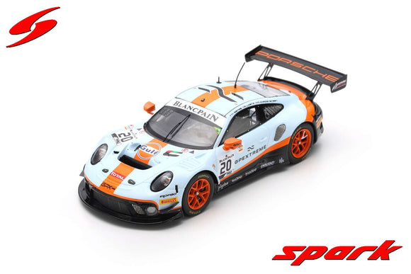 (Pre-Order) 1:43 2019 Spa 24h Winner -- #20 Porsche 911 GT3 R -- Spark