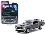 1:64 John Wick -- 1969 Ford Mustang Boss 429 - Grey Metallic -- Greenlight
