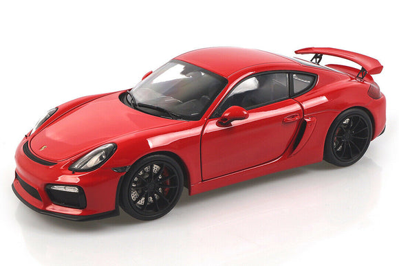 1:18 Porsche Cayman GT4 -- Red -- Schuco