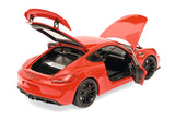 1:18 Porsche Cayman GT4 -- Red -- Schuco