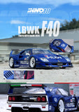 1:18 Ferrari F40 LBWK -- #56 Blue Tokyo Auto Salon 2024 -- INNO18