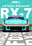 (Pre-Order) 1:18 Mazda RX7 (FD3S) LB-Super Silhouette -- #15 Teal  -- INNO18