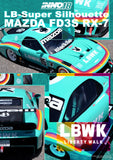 (Pre-Order) 1:18 Mazda RX7 (FD3S) LB-Super Silhouette -- #15 Teal  -- INNO18