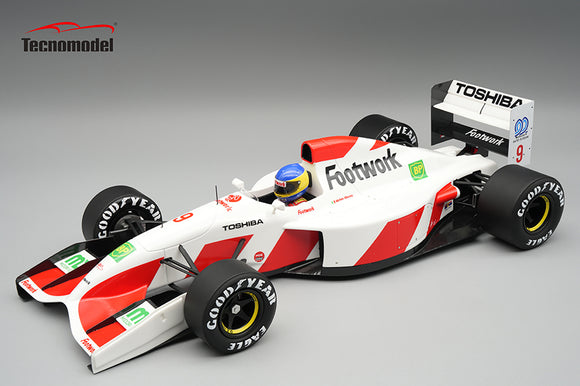 (Pre-Order) 1:18 1992 Michele Alboreto -- Monaco GP -- #9 Footwork FA13 -- Tecnomodel F1