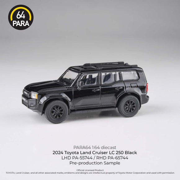 1:64 2024 Toyota Land Cruiser LC 250 Prado -- Black -- PARA64