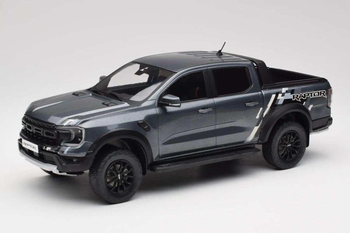 Ford Ranger Raptor 2023 Toy 1:18 Ford Ranger Raptor 2023 -- Grey Metallic -- Model Car Group (MCG)