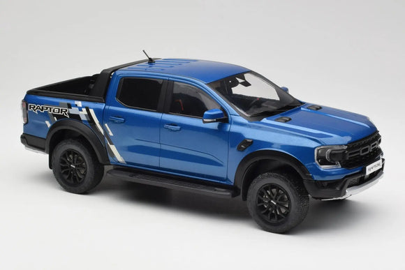 1:18 Ford Ranger Raptor 2023 -- Blue Metallic -- Model Car Group (MCG)