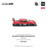 (Pre-Order) 1:64 Nissan LB-ER34 Super Silhouette Skyline -- #5 Red/Black -- Pop Race