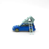 (Pre-Order) 1:64 Subaru Forester SG9 STI w/Car Camping Kit -- Blue -- Model-Model