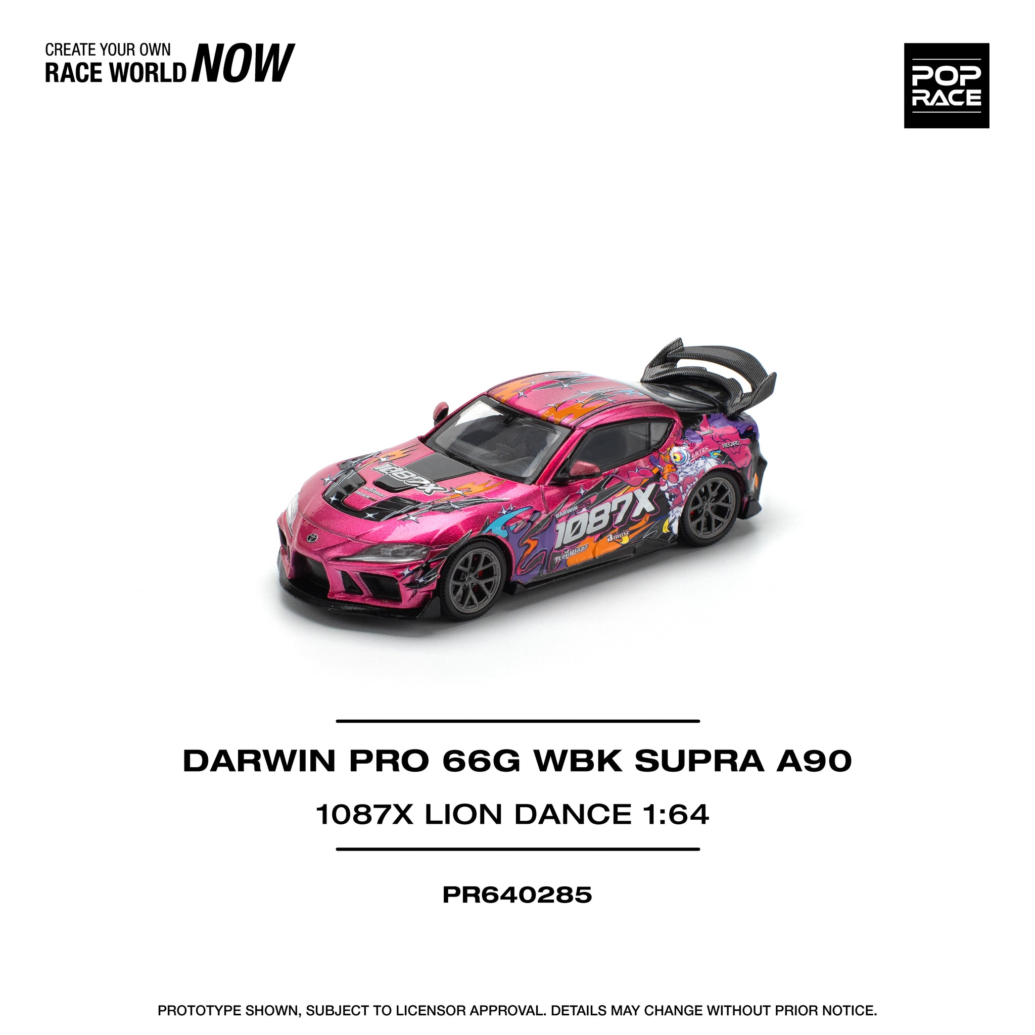 1:64 Toyota Supra (A90) -- Darwin Pro 66G WBK - 1087X Lion