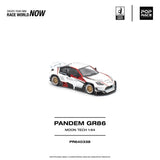 (Pre-Order) 1:64 Toyota GR86 PANDEM -- MOONTECH White -- Pop Race