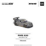 (Pre-Order) 1:64 RWB 930 (Porsche 911) -- "Stella Artois" Gun Metal -- Pop Race