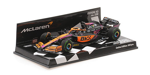 1:43 2022 Daniel Ricciardo -- Singapore GP -- McLaren MCL36 -- Minichamps F1