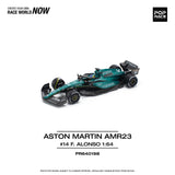 1:64 2023 Fernando Alonso -- #14 Aston Martin AMR23 -- Pop Race F1