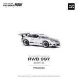 1:64 RWB 997 -- Silver -- Pop Race Porsche 911