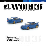 (Pre-Order) 1:64 Subaru Impreza 22B STi -- Blue -- Works Model