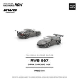 (Pre-Order) 1:64 RWB 997 -- Dark Chrome Series -- Pop Race Porsche 911