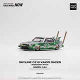 1:64 Nissan Skyline C210 - Bosozoku Style -- #210 Green/Silver -- Pop Race