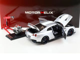 1:18 Nissan GT-R (R35) 50th Anniversary -- Ultimate Metal Silver -- Motorhelix