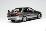 1:18 Mitsubishi Lancer Evolution IV -- Steel Silver Metallic -- Motorhelix M84001