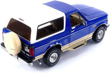 1:18 1996 Ford Bronco -- Royal Blue Metallic and Tucson Bronze --  Greenlight