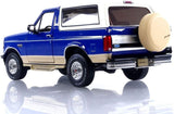 1:18 1996 Ford Bronco -- Royal Blue Metallic and Tucson Bronze --  Greenlight