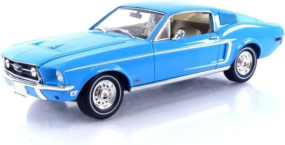 1:18 1968 Ford Mustang Fastback - Rainbow of Colours - Sierra Blue -- Greenlight