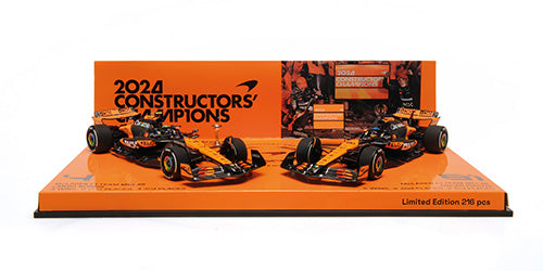 1:43 2024 Constructors Champion Twin Set -- McLaren MCL38 -- Minichamp